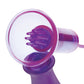 Lux Fetish Ventouses vibrantes pour tétons avec télécommande filaire - Violet