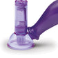 Lux Fetish Ventouses vibrantes pour tétons avec télécommande filaire - Violet
