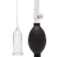 Bomba Clitorial Lux Fetish con Desbloqueo Rápido - Transparente/Negro