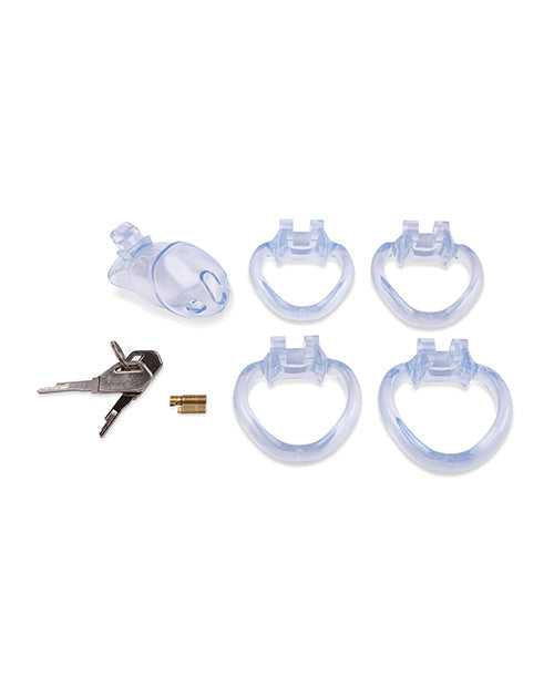 Jaula de resina transparente Lockmaster de 3.5" con cierre lateral