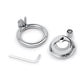 Cage de chasteté inversée Lockmaster en acier inoxydable - Argent