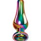 Plug anal Arc-en-ciel métallique évolué - Moyen