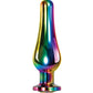 Plug anal Arc-en-ciel métallique évolué - Moyen
