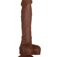 Evolved Real Supple Silicone Articulé Sombre 20,95 cm