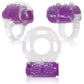 Evolved Ring True Kit de 3 Anneaux de Plaisir Uniques – Transparent/Violet