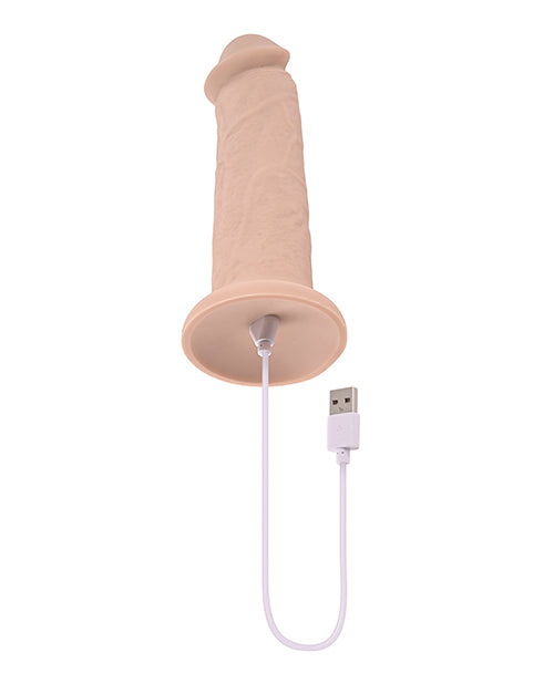 Gros gode de 17,8 cm Evolved | Gode vibrant épais | Gode réaliste | Gode avec ventouse légère