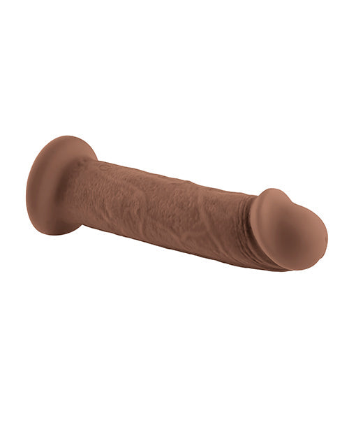 Dildo grande y vibrador de 7" Evolved | Dildo vibrador grueso | Dildo oscuro con ventosa | Dildo realista