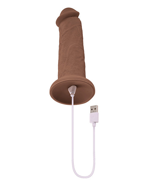 Dildo grande y vibrador de 7" Evolved | Dildo vibrador grueso | Dildo oscuro con ventosa | Dildo realista