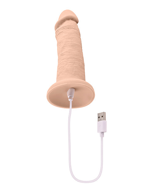 Gros gode 6" Evolved | Godemichet vibrant 10 vitesses | Gode à ventouse légère | Gode réaliste