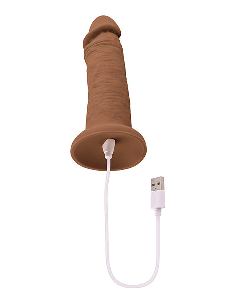 Gros gode de 15 cm Evolved | Gode vibrant sous l'eau | Gode à ventouse sombre à 10 vitesses