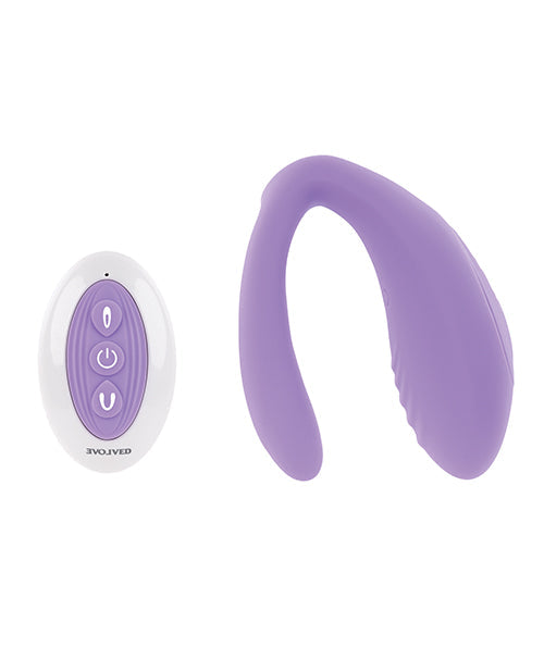 Minivibrador cosquilleador Evolution Petite con mando a distancia - Morado
