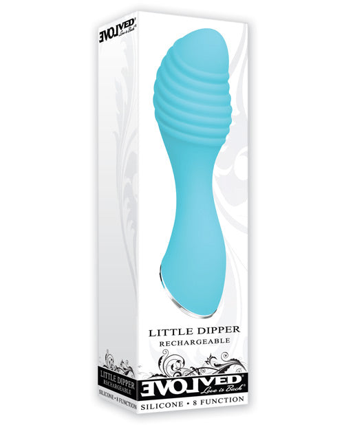 Vibrador recargable pequeño Dipper Evolved - Azul