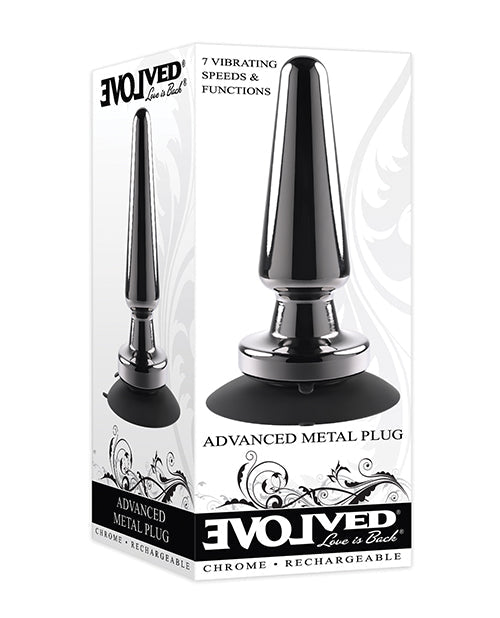 Bouchon métallique rechargeable vibrant Evolved Advanced - Noir