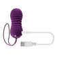 Huevo vibrador y con empuje Evolved Eager Egg con control remoto - Morado