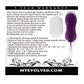 Huevo vibrador y con empuje Evolved Eager Egg con control remoto - Morado