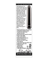 Balle vibrante rechargeable Evolved Real Simple – Chrome Noir
