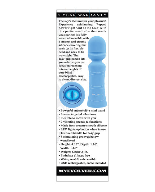 Evolved Out of The Blue Mini-masseur vibrant – bleu