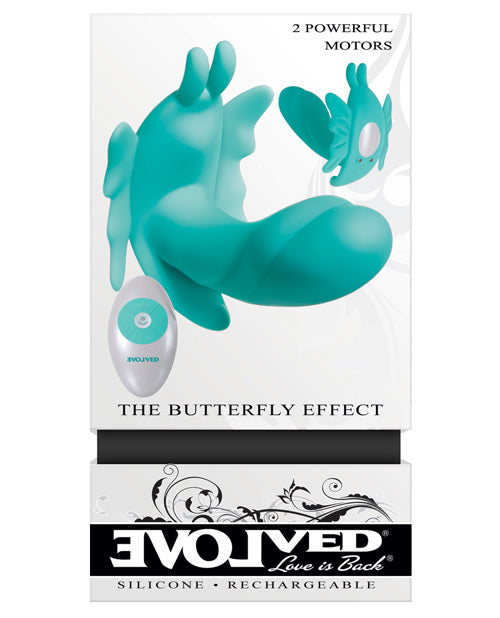 Vibrador de Conejo Azul Verdoso Evolucionado | Vibrador de Punto G Efecto Mariposa | Vibrador de Clítoris de Doble Estimulación Recargable | Mejor Vibrador para Mujeres