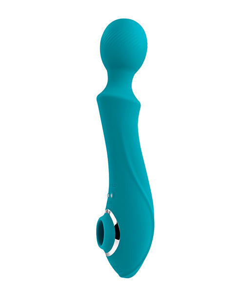 Vibromasseur Clitoridien à Succion Évolué | Vibromasseur Baguette Wanderful | Meilleur Vibromasseur pour Femmes | Vibromasseur Clitoridien Suceur Sarcelle