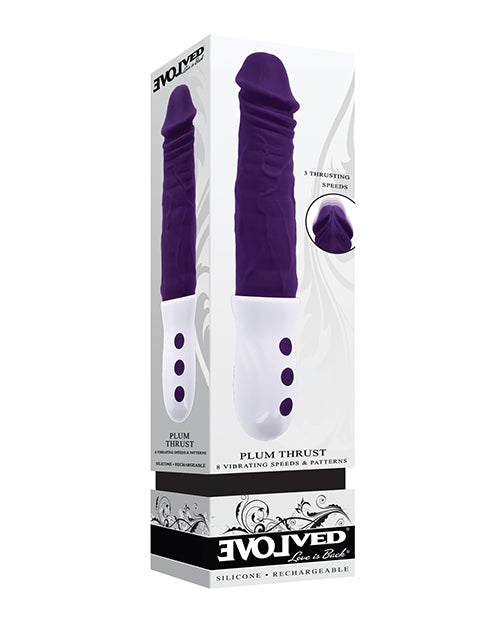 Vibromasseur Pénétrant Évolué Prune | Vibromasseur Réaliste à Vibrations Profondes | Texturé Violet | Meilleur Vibromasseur pour Femmes