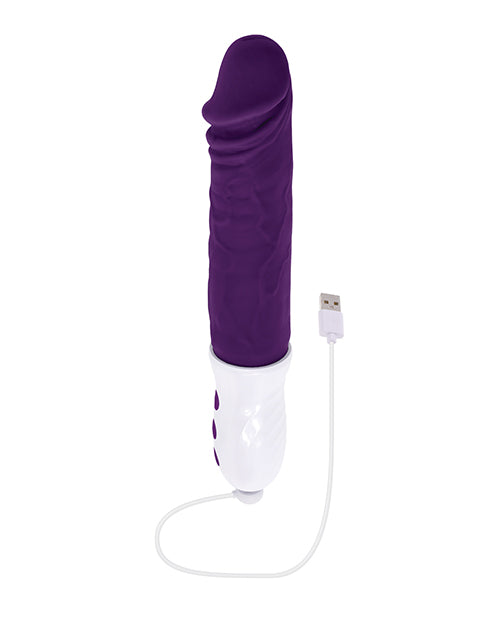 Vibromasseur Pénétrant Évolué Prune | Vibromasseur Réaliste à Vibrations Profondes | Texturé Violet | Meilleur Vibromasseur pour Femmes