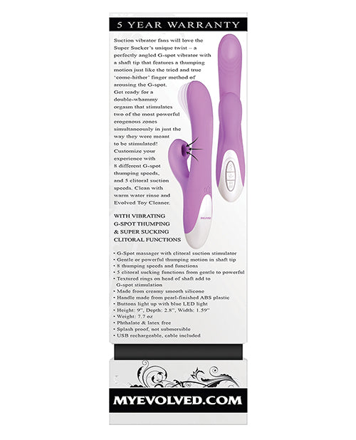 Vibrador Chupador de Clítoris Evolucionado | Vibrador Punto G Súper Succionador | Doble Estimulación Rosado Pulsante | El Mejor Vibrador para Mujeres