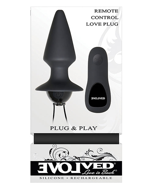 Plug anal télécommandé Plug & Play évolué - Noir