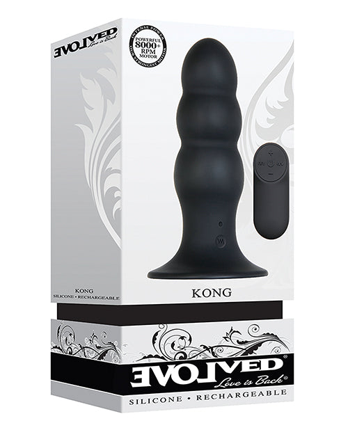 Evolved Kong Plug Anal Rechargeable - Noir
