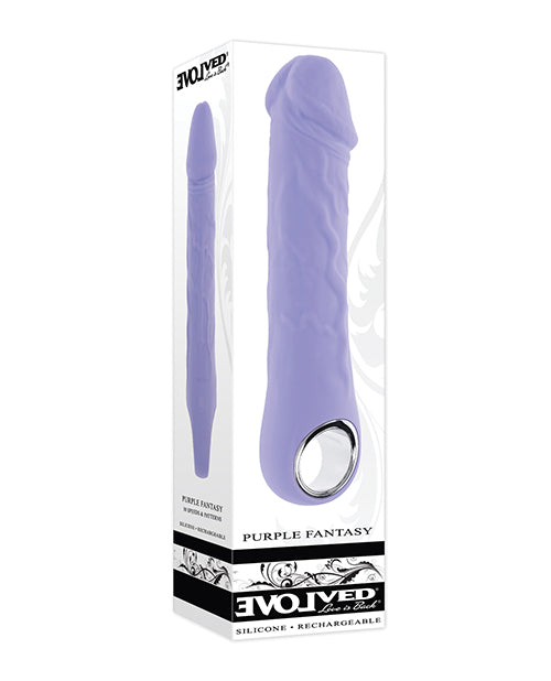 Vibrador realista de fantasía morada evolucionada - Morado