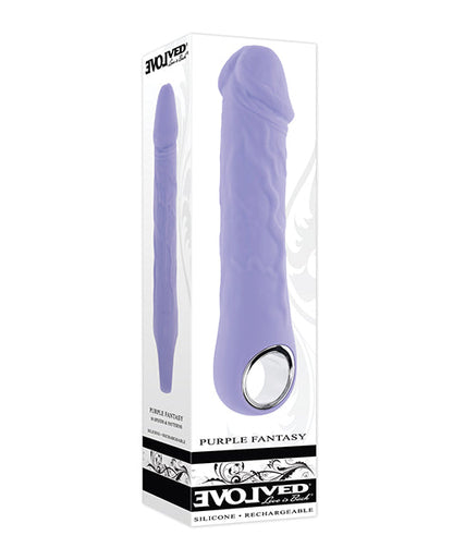 Vibrador realista de fantasía morada evolucionada - Morado