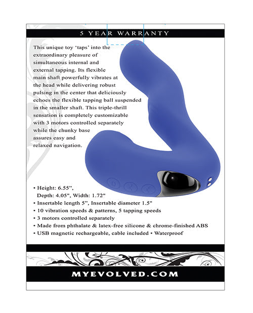 Evolved Tappity Tap Vibrador - Azul