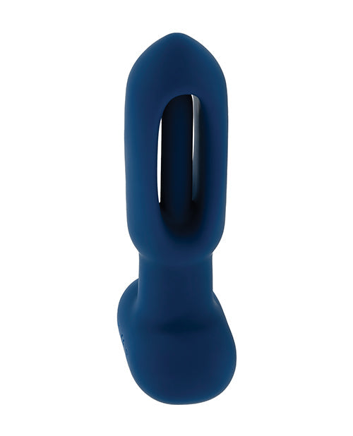 Evolved Le Clitoriseur et Vibromasseur Télécommandé Flapper - Bleu