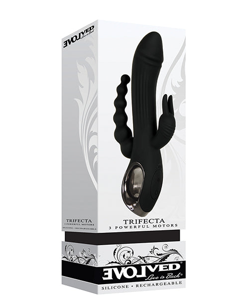 Evolved Trifecta Triple Stim Rechargeable - Noir