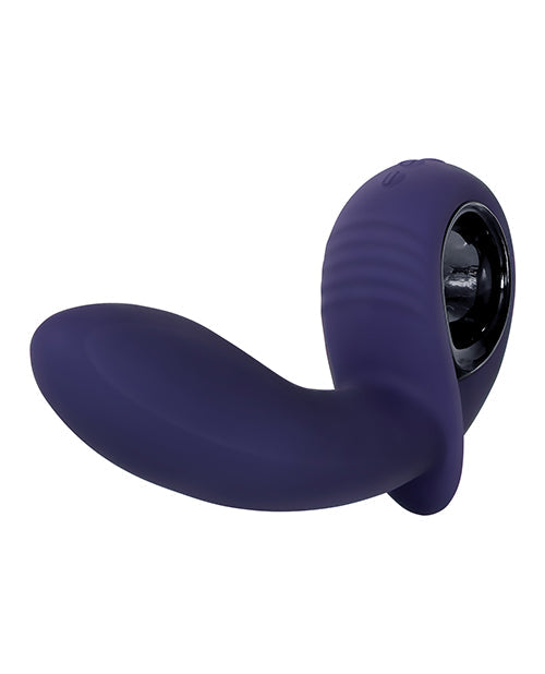 Vibrador recargable inflable Evolved G - Morado