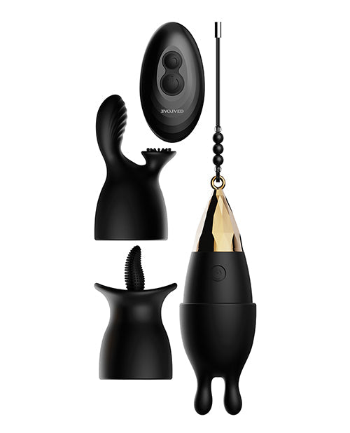 Balle vibrante rechargeable Evolved Egg Citement - Noir/Or