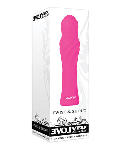 Balle vibrante rechargeable Evolved Twist & Shout - Rose