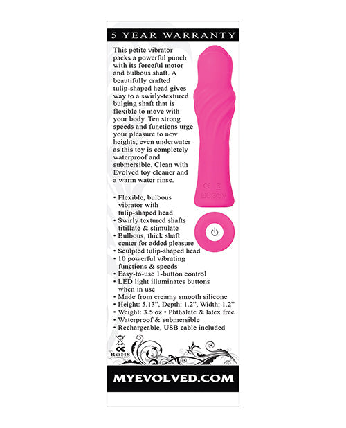 Balle vibrante rechargeable Evolved Twist & Shout - Rose