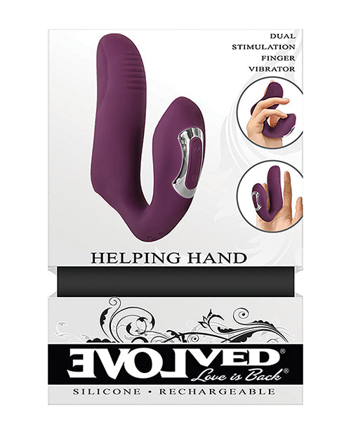 Vibrador de dedo evolucionado | Vibrador de clítoris de mano | Vibrador pequeño morado impermeable | El mejor vibrador para mujeres