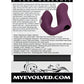 Vibrador de dedo evolucionado | Vibrador de clítoris de mano | Vibrador pequeño morado impermeable | El mejor vibrador para mujeres