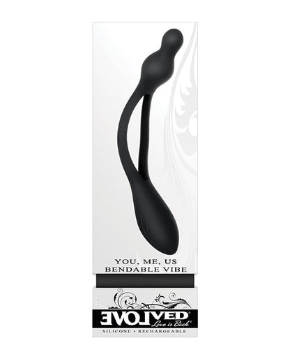 Vibreur souple Evolved You Me Us - Noir