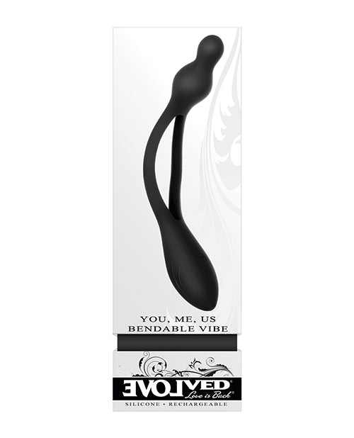 Evolved You Me Us Vibrador Flexible - Negro