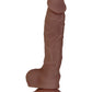 Evolved Big Shot Vibrating Dildo | 10-Speed Squirting Dildo | Brown Suction Cup Dildo