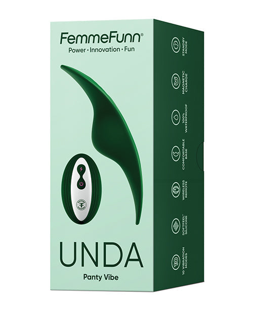 Vibromasseur culotte Femme Funn Unda Thin - Vert foncé