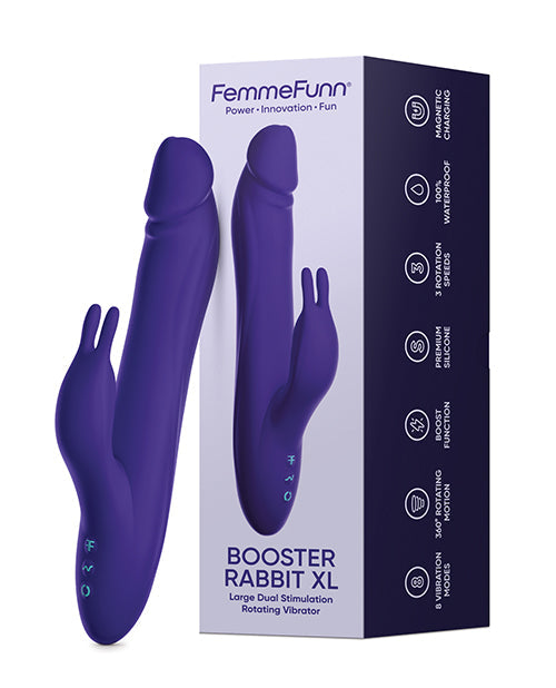 Vibrador Punto G Femme Funn | Vibrador Booster Rabbit | Vibrador de clítoris XL Morado | Mejor vibrador para mujeres