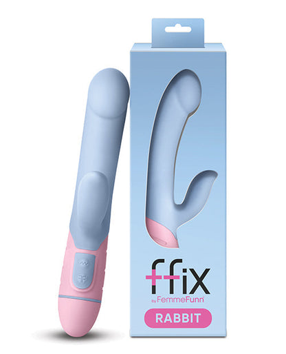 Vibrador de punto G Femme Funn | Vibrador de conejo Ffix | Vibrador de clítoris 10X azul-rosa | El mejor vibrador para mujeres