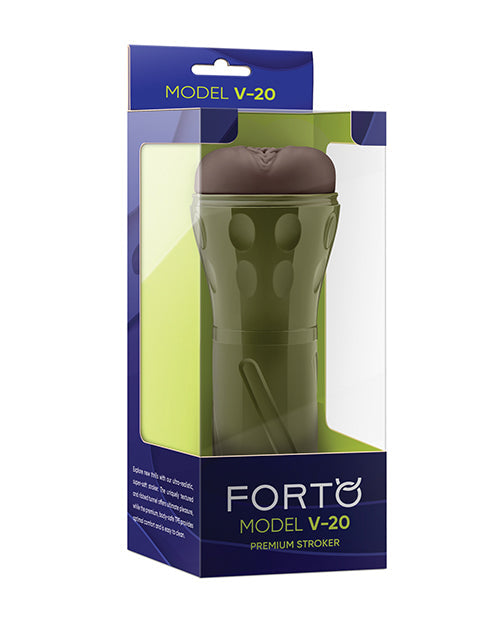 Masturbador vaginal de carcasa rígida Forto Modelo V-20 - Oscuro