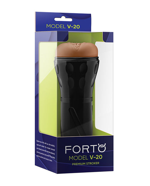 Masturbador Vaginal Rígido Forto Modelo V-20 - Bronceado