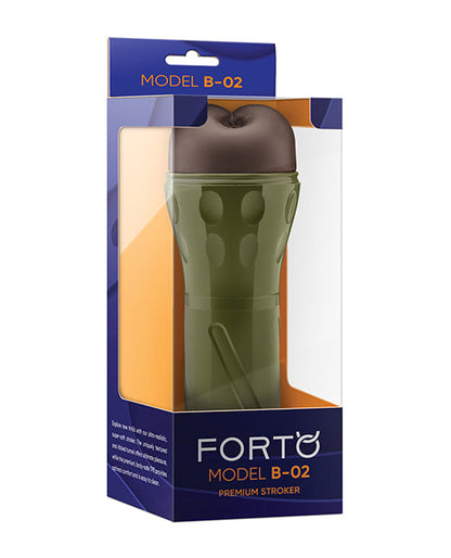 Forto Modelo B-02 Masturbador Anal Rígido - Oscuro