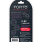 Forto F-61 Liquid 3 Piece Cock Ring Set - Black