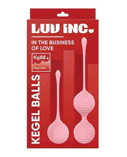 Luv Inc. Ensemble de boules de Geisha en silicone – Rose clair